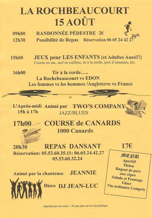 Fête du 15 août